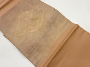 ふくれ織花菱模様織出し名古屋帯